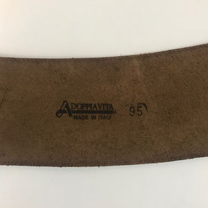 Adoppia Vita Accessories - Adoppia Vita Italian Leather Wide Brown Leather Adoppia Vita Accessories - Adoppia Vita Italian Leather Wide Brown Leather